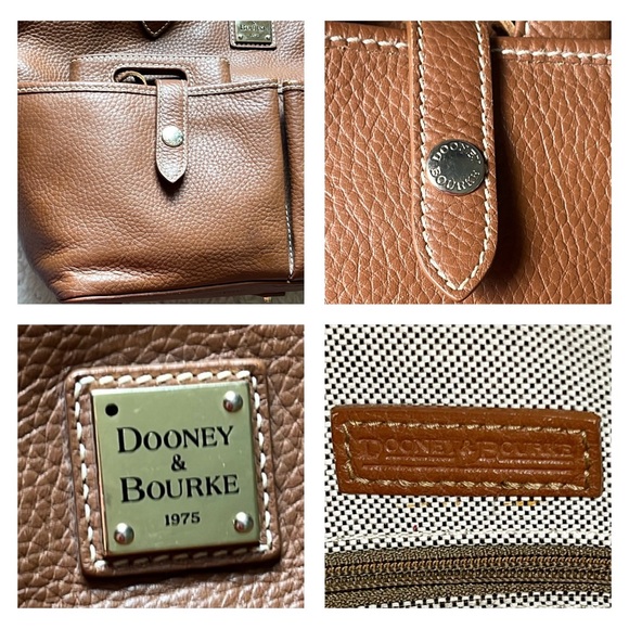 Dooney & Bourke Brown Pebble Grain Short Handle Tote - Picture 10 of 16
